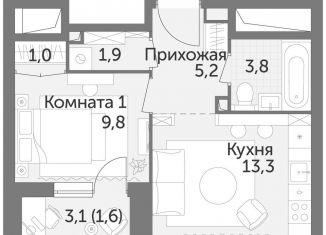 Продажа 1-ком. квартиры, 36.6 м2, Москва, район Ростокино