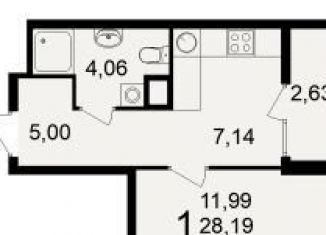 Продам 1-комнатную квартиру, 29.5 м2, Рязань