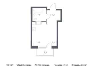 Квартира на продажу студия, 23 м2, Москва, жилой комплекс Цветочные Поляны Экопарк, к3