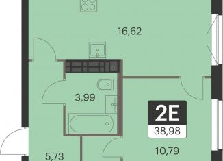Продажа 1-комнатной квартиры, 39 м2, Свердловская область, улица Академика Ландау, 41