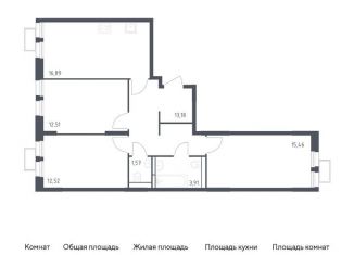 Продается 3-ком. квартира, 76 м2, городской округ Красногорск, жилой комплекс Квартал Строгино, к2