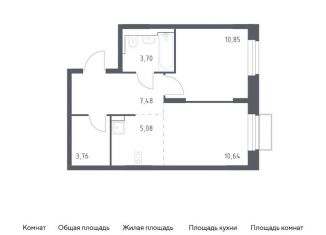 Продажа 1-комнатной квартиры, 41.5 м2, городской округ Красногорск, жилой комплекс Квартал Строгино, к2