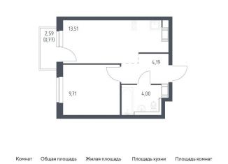 Продажа однокомнатной квартиры, 32.2 м2, Виллозское городское поселение