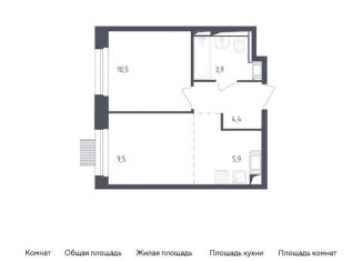 Продажа 1-комнатной квартиры, 34.2 м2, Мытищи, жилой комплекс Мытищи Парк, к4.2