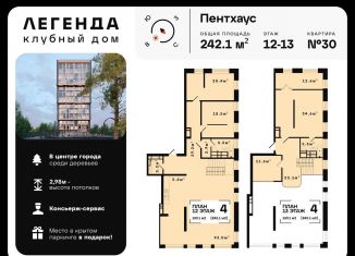 Четырехкомнатная квартира на продажу, 242.1 м2, Владимирская область, улица Чернышевского, 10