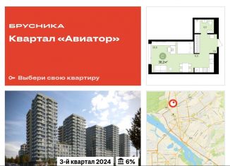 Продам квартиру студию, 38.2 м2, Новосибирская область, жилой комплекс Авиатор, 2