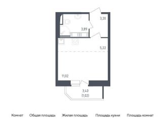 Продается квартира студия, 24.4 м2, Санкт-Петербург, жилой комплекс Живи в Рыбацком, 5