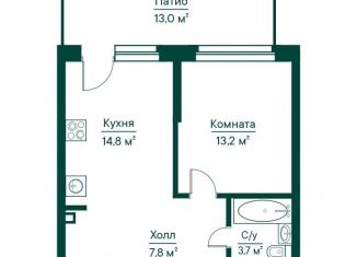 Продаю 1-комнатную квартиру, 43.6 м2, Самара, метро Российская
