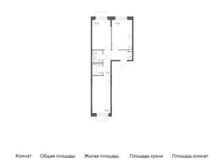 Продажа 2-комнатной квартиры, 57.4 м2, Московская область, жилой комплекс Мытищи Парк, к5