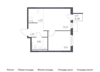 Продаю однокомнатную квартиру, 35.1 м2, Московская область, жилой комплекс Мытищи Парк, к5