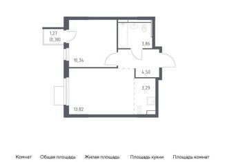 2-ком. квартира на продажу, 36.2 м2, Московская область, жилой комплекс Мытищи Парк, к5