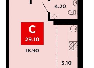 Продаю квартиру студию, 29.1 м2, Краснодар, Прикубанский округ, улица им. Мурата Ахеджака, 12к10