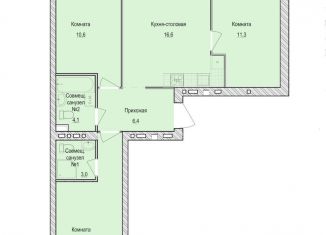 Продается 3-ком. квартира, 65.1 м2, Удмуртия