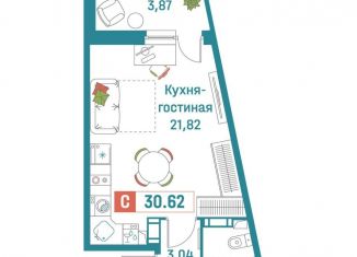 Продажа квартиры студии, 30.6 м2, Ленинградская область