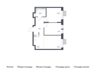 Продается 2-комнатная квартира, 50.9 м2, деревня Путилково
