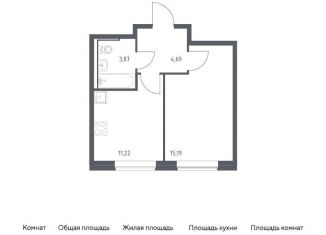 Продается 1-ком. квартира, 35 м2, Москва