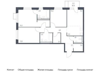 Продается четырехкомнатная квартира, 78.1 м2, Приморский край, улица Сабанеева, 1.2