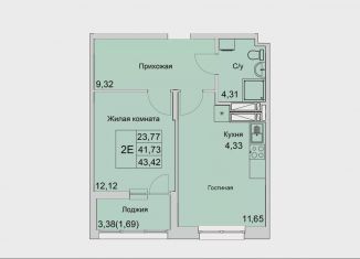 2-ком. квартира на продажу, 43.4 м2, Ростовская область