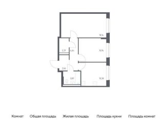 Продаю двухкомнатную квартиру, 52.9 м2, Москва, жилой комплекс Подольские Кварталы, к3