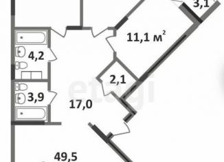 Продам трехкомнатную квартиру, 111.7 м2, Владимирская область, Комсомольская улица, 1А