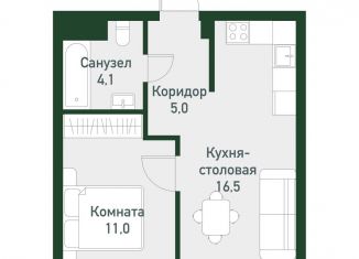 Продажа 1-комнатной квартиры, 36.9 м2, посёлок Западный, Спортивная улица