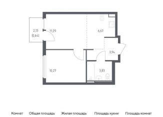Продажа однокомнатной квартиры, 36.6 м2, село Остафьево, жилой комплекс Остафьево, к20