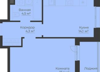 Продаю 1-комнатную квартиру, 43.9 м2, Рыбинск