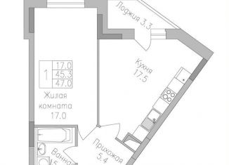 Продажа 1-комнатной квартиры, 47 м2, Липецкая область, улица Тельмана, 120