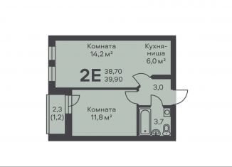 Продажа двухкомнатной квартиры, 39.9 м2, Пермь, Мотовилихинский район, улица КИМ, 46