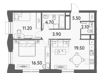 Продается 3-ком. квартира, 63.4 м2, Москва, улица Годовикова, 11к4, Останкинский район