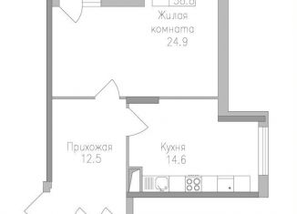 Продам 1-комнатную квартиру, 58.8 м2, Липецкая область