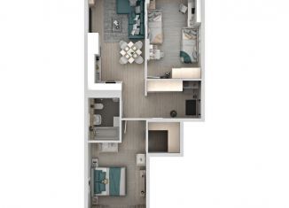 Продам двухкомнатную квартиру, 68.5 м2, Самарская область