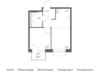 Продается 1-ком. квартира, 35.3 м2, поселение Кокошкино, жилой комплекс Новое Внуково, к24