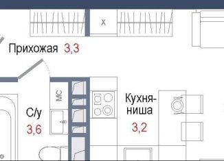Продается квартира студия, 23.1 м2, Московская область
