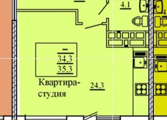 Продается квартира студия, 37.5 м2, Самара, метро Гагаринская, 4-й проезд, 67А