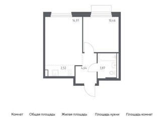 Продам однокомнатную квартиру, 36.5 м2, поселение Кокошкино, жилой комплекс Новое Внуково, к25