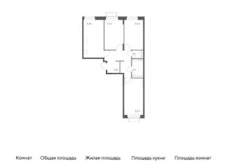 Продам трехкомнатную квартиру, 76.1 м2, городской округ Красногорск, жилой комплекс Квартал Строгино, к2