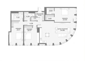 Продам четырехкомнатную квартиру, 152.3 м2, Москва, ЦАО