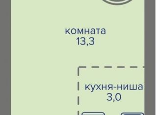 Квартира на продажу студия, 25.2 м2, Пермь, шоссе Космонавтов, 309А, Индустриальный район