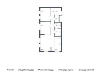 2-комнатная квартира на продажу, 71.1 м2, посёлок Песочный, Садовая улица