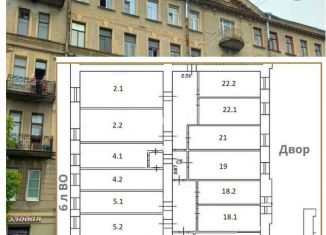 Продам квартиру студию, 17.5 м2, Санкт-Петербург, 8-я линия Васильевского острова, 43, метро Спортивная