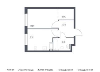 Продается 1-комнатная квартира, 31.3 м2, Ленинградская область