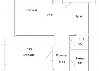 Продажа 2-комнатной квартиры, 59.8 м2, Долгопрудный, Старое Дмитровское шоссе, 15