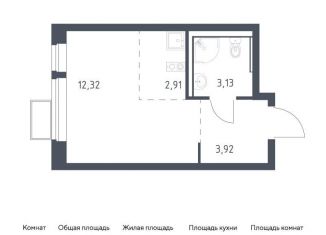 Продажа квартиры студии, 22.3 м2, посёлок Жилино-1, жилой комплекс Егорово Парк, к3.2, ЖК Егорово Парк