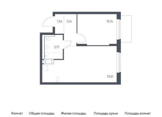 Продажа 1-комнатной квартиры, 40.2 м2, Ленинградская область