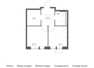 Продается однокомнатная квартира, 35.8 м2, Московская область, жилой комплекс Квартал Авиаторов, к8
