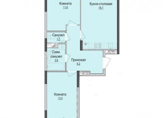 2-комнатная квартира на продажу, 59 м2, Ижевск, жилой район Культбаза