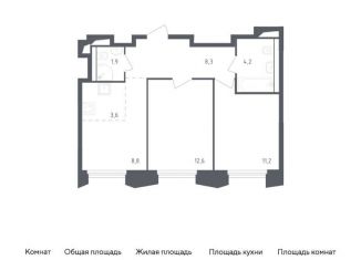 Продажа трехкомнатной квартиры, 50.6 м2, рабочий посёлок Заречье