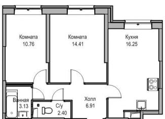 Продается 3-ком. квартира, 53.6 м2, Санкт-Петербург, Ивинская улица, 19к1, муниципальный округ Лахта-Ольгино
