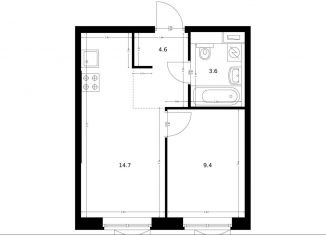 Продаю 1-ком. квартиру, 32.3 м2, поселение Московский, ЖК Саларьево Парк